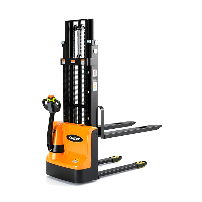 MONTACARGA CARRETILLA ESTIBADOR ELECTRICO PATA   FIJA UÑA LARGA 1.6 t Y 3 m RUEDAS PU