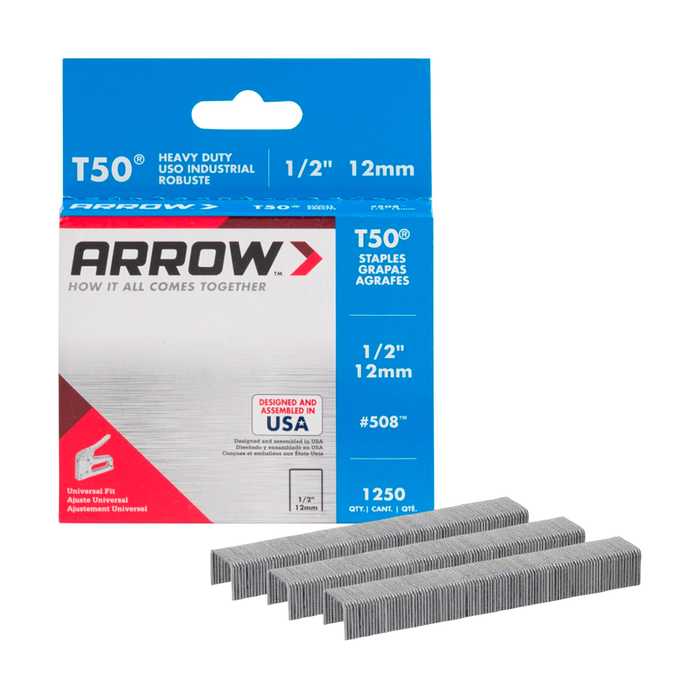 GRAPA PARA ENGRAPADORA PT50-3 y T50 13 mm 1/2" C/1250 P. 50824SP