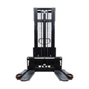 MONTACARGA CARRETILLA ESTIBADOR SEMIELECTRICO PATA ANCHA AJUSTABLE UÑA CORTA 2 t Y 3.5 m RUEDAS PU-5