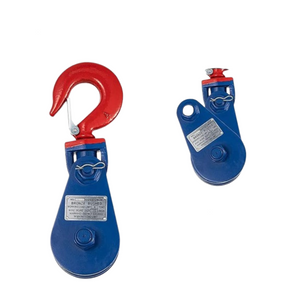 POLEA GIRATORIA 4.5" CAPACIDAD CABLE 1/2" CARGA 4 t GANCHO C/PESTILLO "PASTECA"