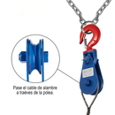 POLEA GIRATORIA 4.5" CAPACIDAD CABLE 1/2" CARGA 4 t GANCHO C/PESTILLO "PASTECA"-3