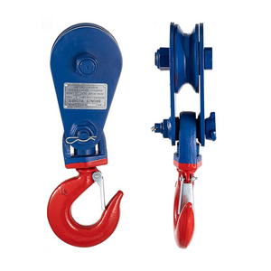 POLEA GIRATORIA 3" CAPACIDAD CABLE 3/8" CARGA 2 t GANCHO C/PESTILLO "PASTECA"