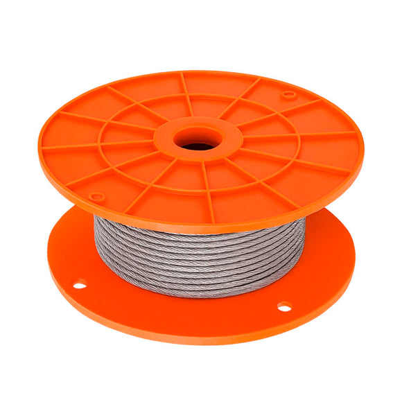 CABLE DE ACERO 3/16" 7x7 150 m C/TERMINALES