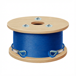 CABLE DE ACERO PVC AZUL    1/8-3/16" 7x7 150 m