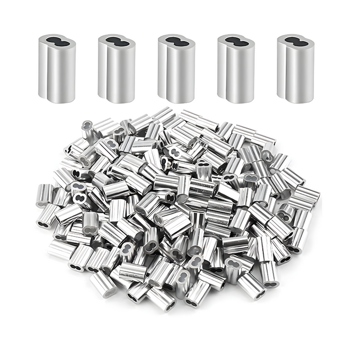 CASQUILLO DOBLE ALUMINIO 1.6 mm 1/16" C/100 P.