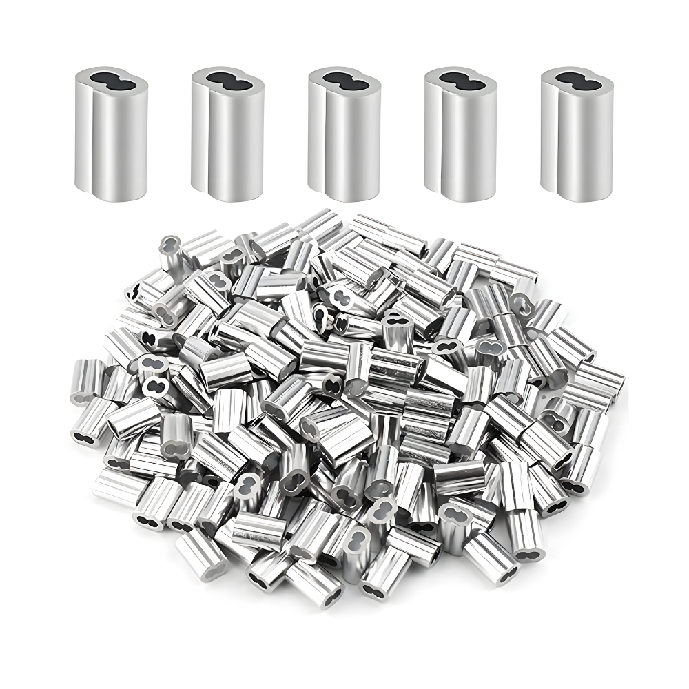 CASQUILLO DOBLE ALUMINIO 6.4 mm 1/4" C/50 P.