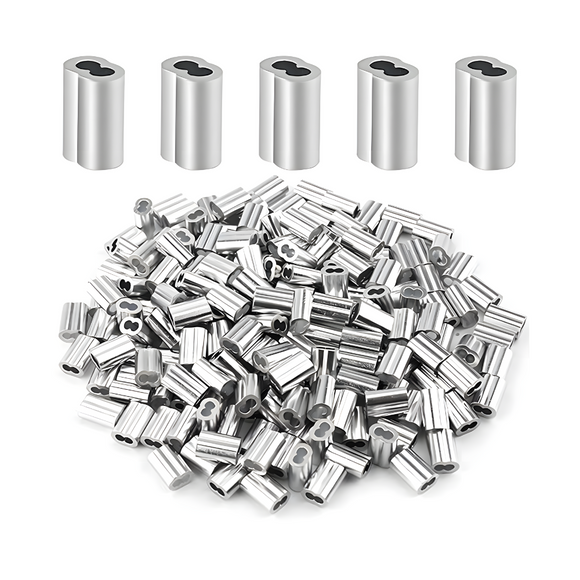 CASQUILLO DOBLE ALUMINIO 4.8 mm 3/16" C/50 P.