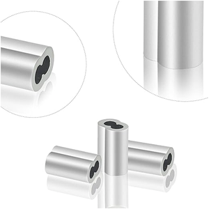 CASQUILLO DOBLE ALUMINIO 1.6 mm 1/16" C/100 P.