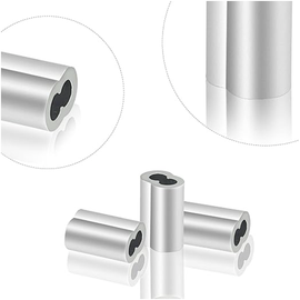 CASQUILLO DOBLE ALUMINIO 4.8 mm 3/16" C/50 P. - 0
