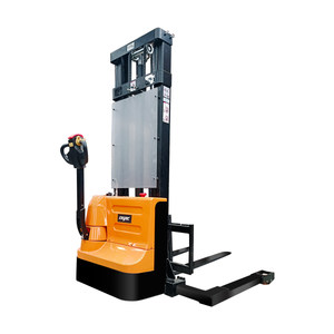 MONTACARGA CARRETILLA ESTIBADOR ELECTRICO PATA ANCHA AJUSTABLE UÑA CORTA 1.6 t Y 3.5 m RUEDAS PU