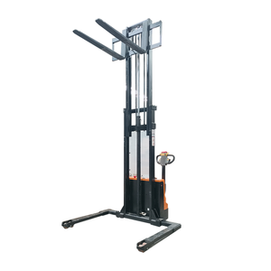 MONTACARGA CARRETILLA ESTIBADOR ELECTRICO PATA ANCHA AJUSTABLE UÑA CORTA 1.6 t Y 3.5 m RUEDAS PU