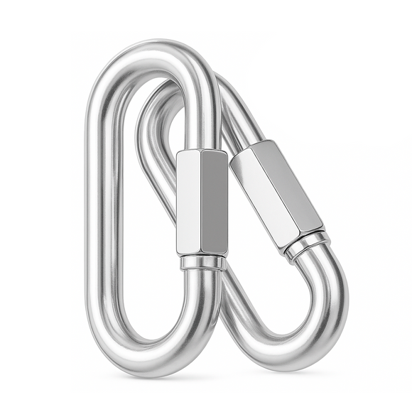 ESLABON RAPIDO C/TUERCA  5 mm 3/16 y 2" C/50 PIEZAS