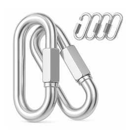 ESLABON RAPIDO C/TUERCA  3.5 mm 1/8 y 1 1/2" C/50 PIEZAS