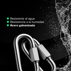 ESLABON RAPIDO C/TUERCA  5 mm 3/16 y 2" C/50 PIEZAS