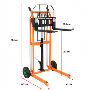 DIABLO APILADOR HIDRAULICO (CARRETILLA) 260 kg 120 cm DESARMABLE