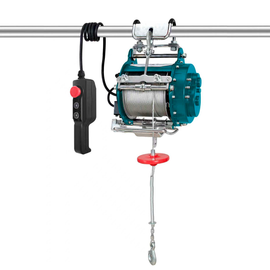 POLIPASTO ELECTRICO ANDAMIO CA 120V/60Hz 1300W 400-800 kg C/CABLE 5 mm 18x7+IWS 32 m CONTROL REMOTO ALAMBRICO