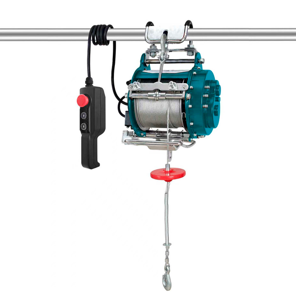 POLIPASTO ELECTRICO ANDAMIO CA 120V/60Hz 1300W 400-800 kg C/CABLE 5 mm 18x7+IWS 32 m CONTROL REMOTO ALAMBRICO