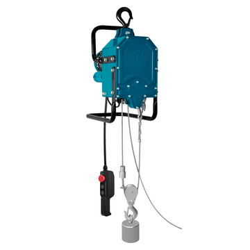 POLIPASTO ELECTRICO INFINITO CA 220V60Hz 1300W 300-600 kg C/CABLE 7 mm 6x19+IWRC 25 m CONTROL REMOTO ALAMBRICO