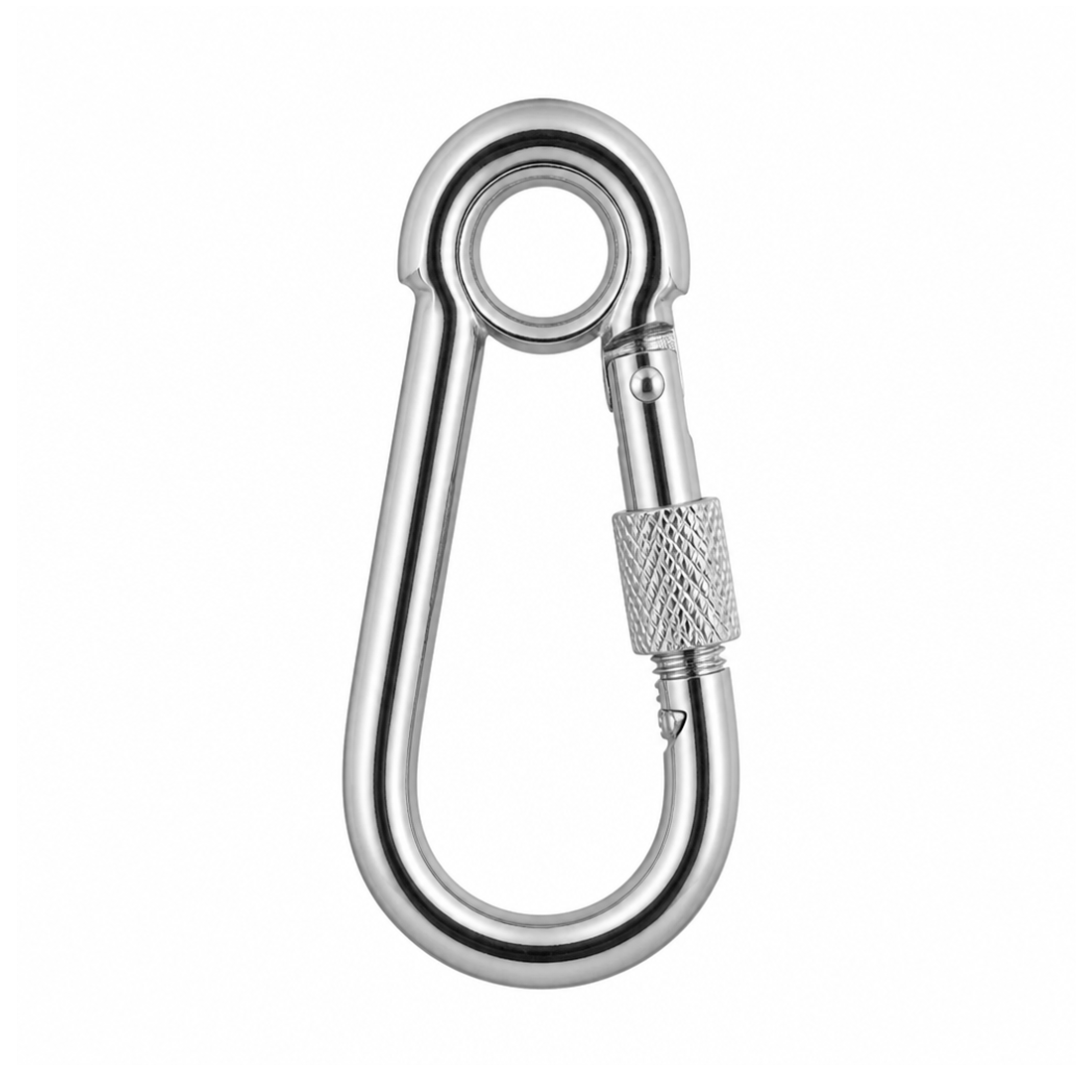 BANDOLA MOSQUETON C/SEGURO Y OJO  6 y 60 mm C/50 PIEZAS