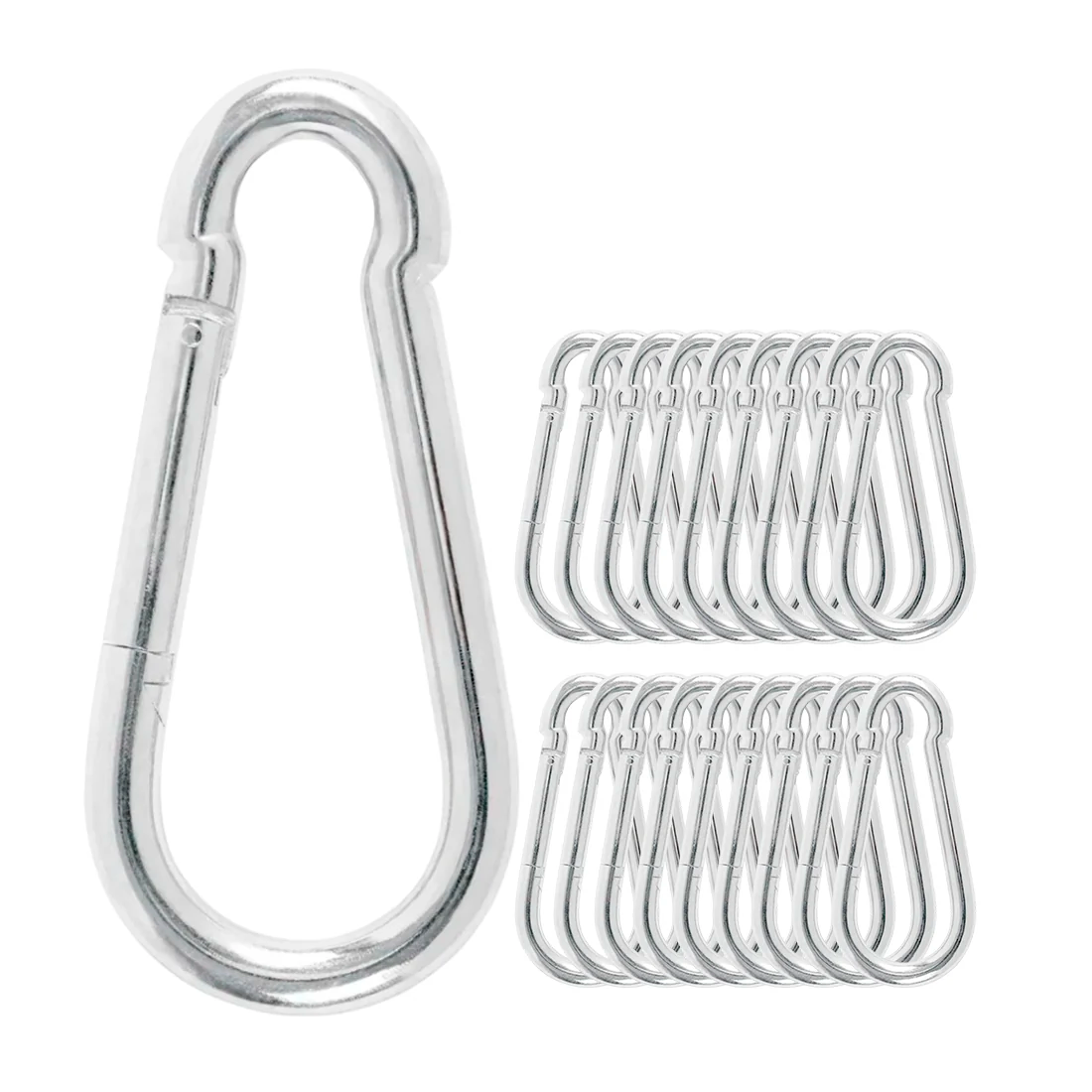 BANDOLA MOSQUETON  9 y 90 mm C/25 PIEZAS