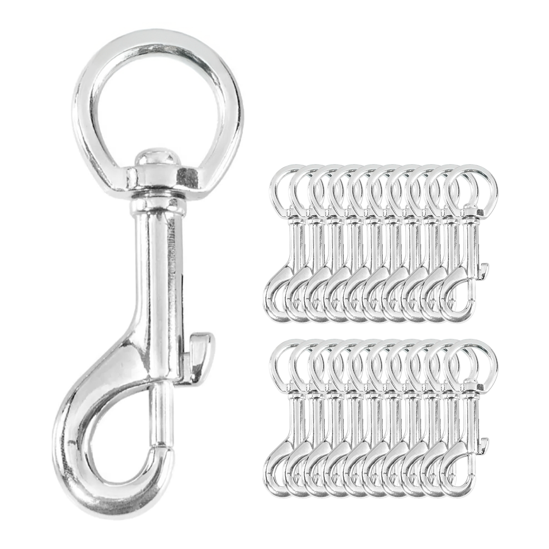 BANDOLA GIRATORIA DESTORCEDOR OVAL 13 mm 1/2 y 2 1/2" C/100 PIEZAS