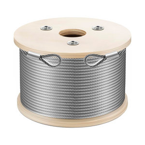 CABLE DE ACERO    1/4" 7x19 150 m C/TERMINALES