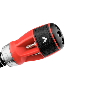 DESARMADOR DE MATRACA TROMPO 12 EN 1 C/6 PUNTAS DOBLE PROPOSITO