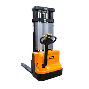MONTACARGA CARRETILLA ESTIBADOR ELECTRICO ANGOSTO UÑA LARGA 1.6 t Y 3 m RUEDAS PU