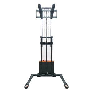 MONTACARGA CARRETILLA ESTIBADOR ELECTRICO PATA ANCHA AJUSTABLE UÑA CORTA 1.6 t Y 2 m RUEDAS PU