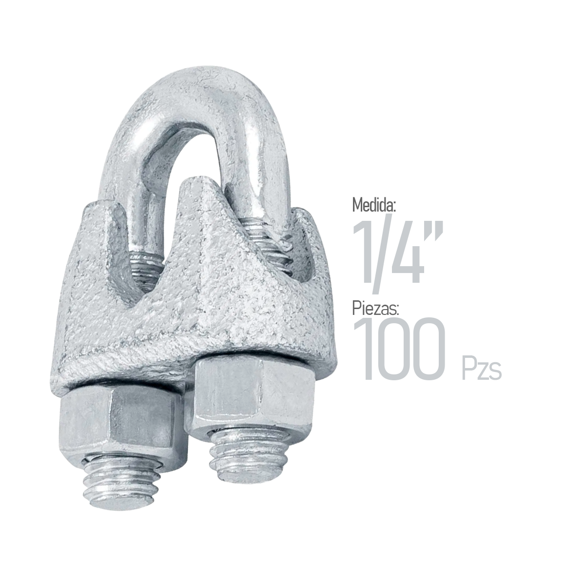 Nudo Ranurado NU004 1/4" 100 Pzs - 0