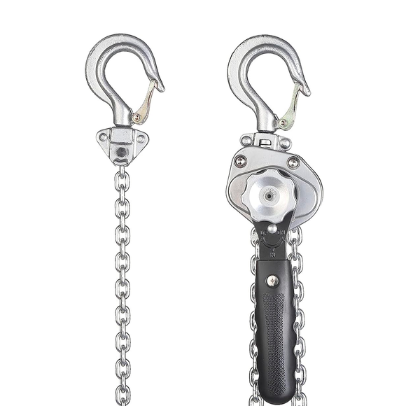 POLIPASTO DE PALANCA MINI 500 kg C/CADENA 4.3X12 mm 1.5 m G80