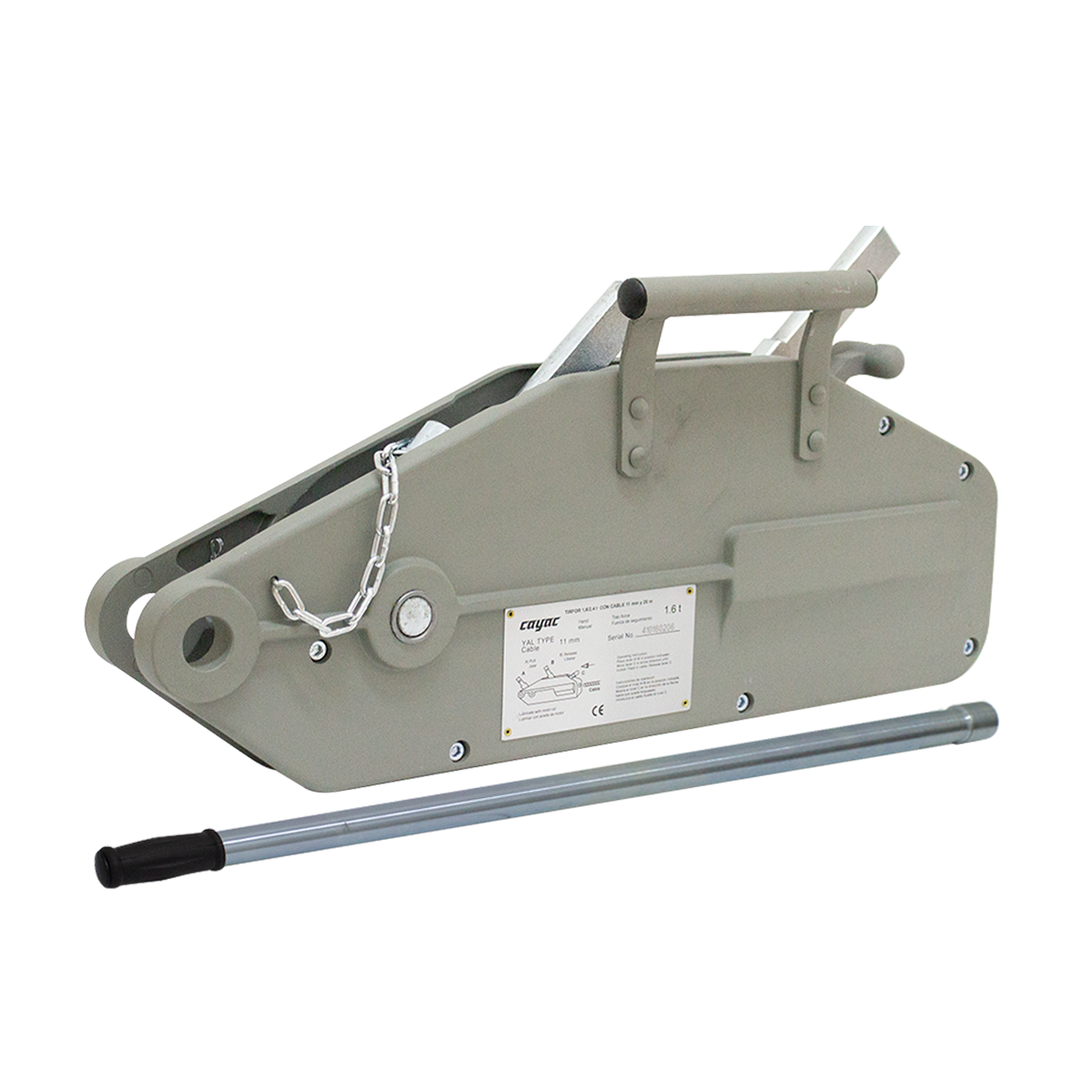 Tirfor Malacate TI002 1.6 Ton Arrastre 2.4 Ton 11 mm 20 m