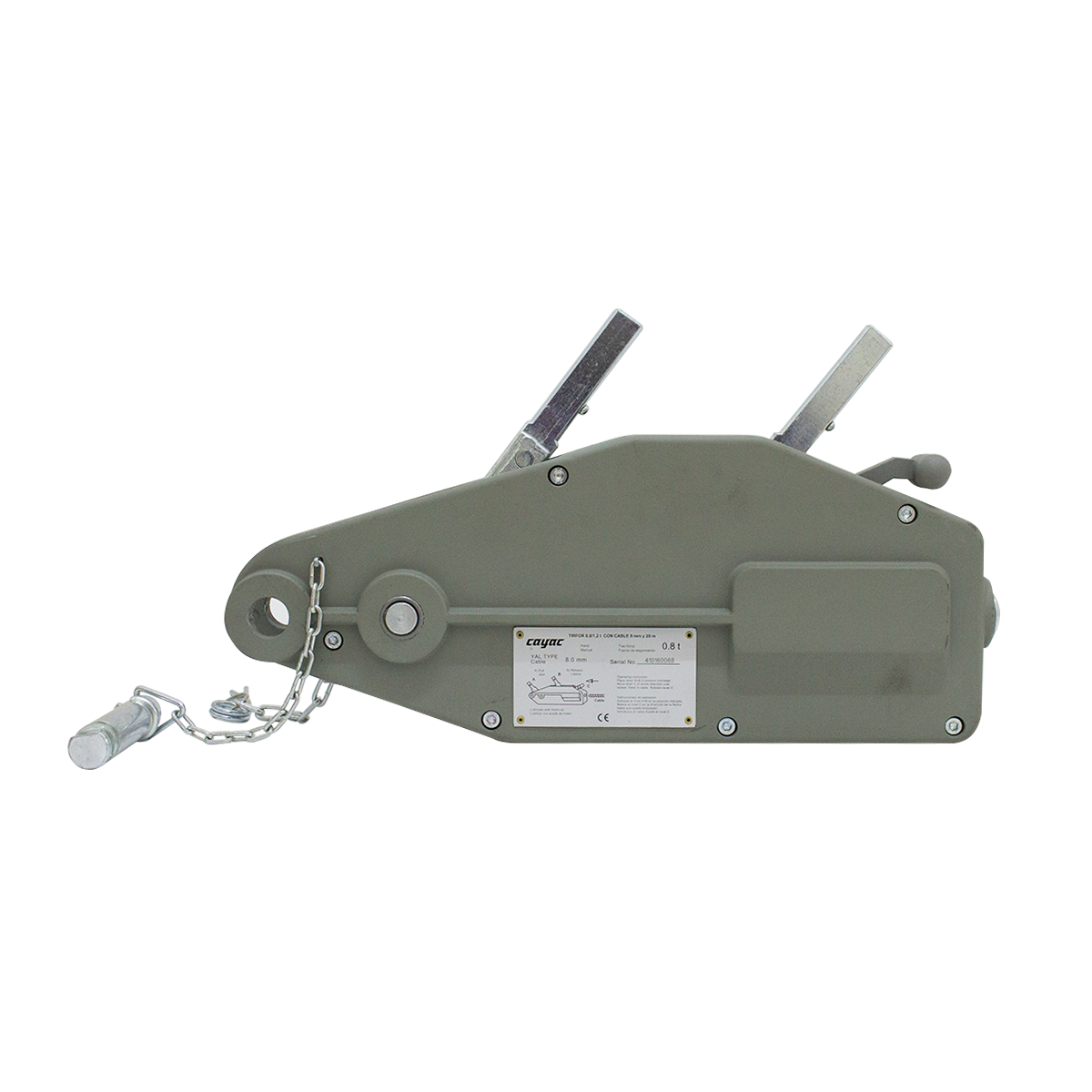 Tirfor Malacate TI001 0.8 Ton Arrastre 1.2 Ton 8 mm 20 m - 0