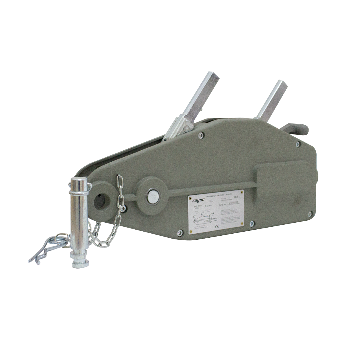 Tirfor Malacate TI001 0.8 Ton Arrastre 1.2 Ton 8 mm 20 m